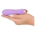 Cuties Mini - ūdensizturīgs vibrators ar režģi uzlādējams violets