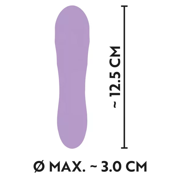 Cuties Mini - ūdensizturīgs vibrators ar režģi uzlādējams violets