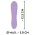 Cuties Mini - ūdensizturīgs vibrators ar režģi uzlādējams violets