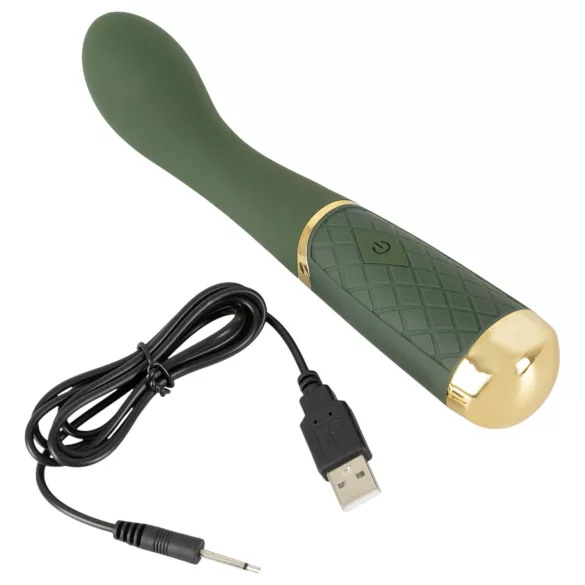 Emerald Love - G-punkta vibrators uzlādējams ūdensizturīgs zaļš