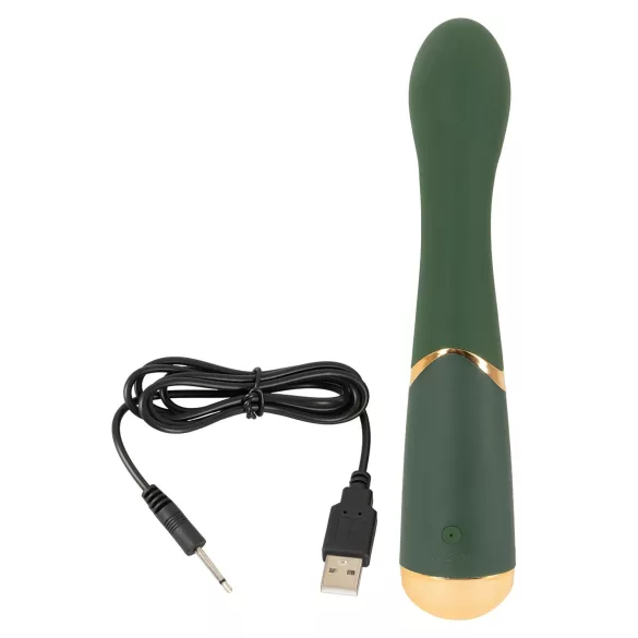 Emerald Love - G-punkta vibrators uzlādējams ūdensizturīgs zaļš