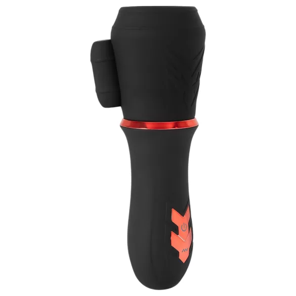 Rebel - akumulatora galviņas vibrators ar 2 motoriem melns