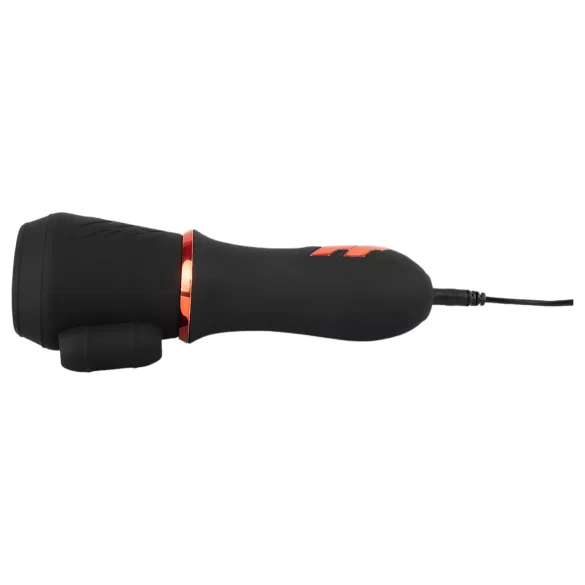 Rebel - akumulatora galviņas vibrators ar 2 motoriem melns