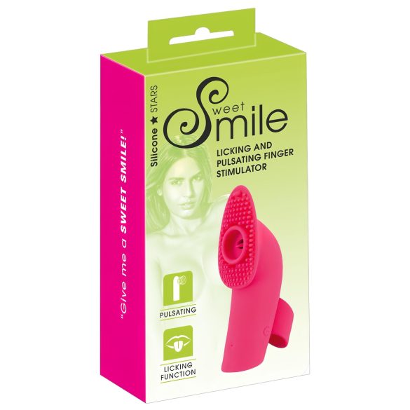 SMILE Laizītājs - gaisa viļņu mēles pirkstu vibrators (rozā)