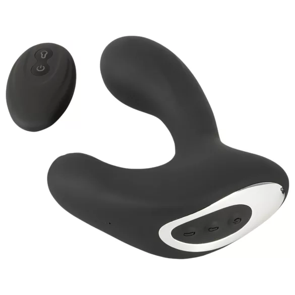 Rebel RC - uzlādējams tālvadības anālais vibrators pumpējams melns