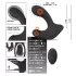 Rebel RC - uzlādējams tālvadības anālais vibrators pumpējams melns