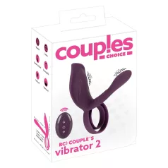   Couples Choice - pāra vibrējošs akumulatora dzimumlocekļa gredzens violets
