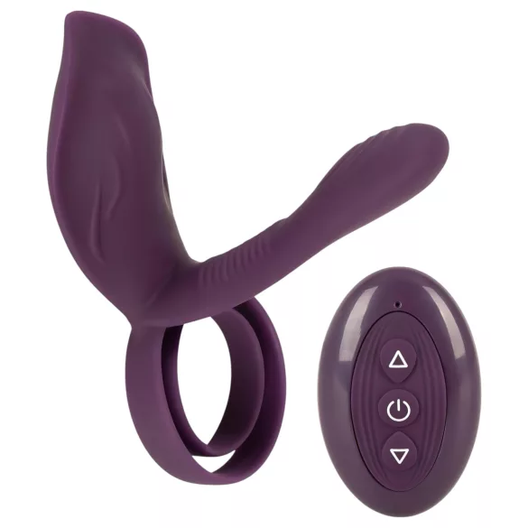 Couples Choice - pāra vibrējošs akumulatora dzimumlocekļa gredzens violets
