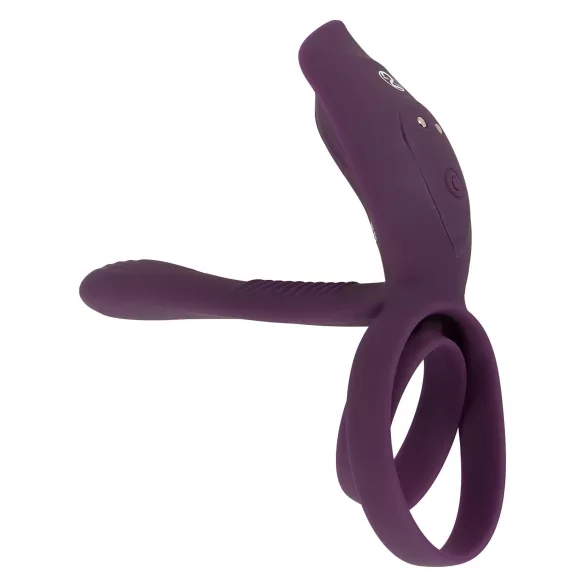 Couples Choice - pāra vibrējošs akumulatora dzimumlocekļa gredzens violets