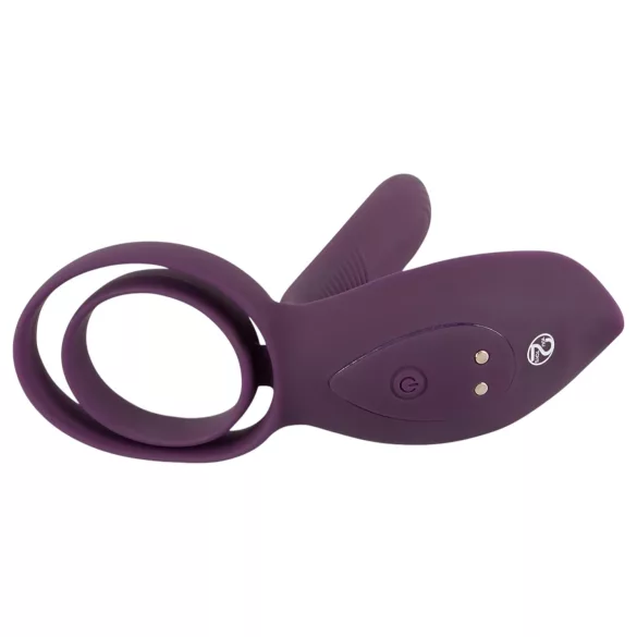 Couples Choice - pāra vibrējošs akumulatora dzimumlocekļa gredzens violets