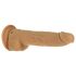 Naked Addiction Thrusting 9 - kustīgs vibrators - tumšs (23cm)