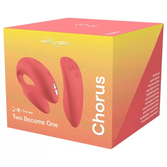 We-Vibe Chorus - pāru vibrators uzlādējams ar viedierīces vadību oranžs