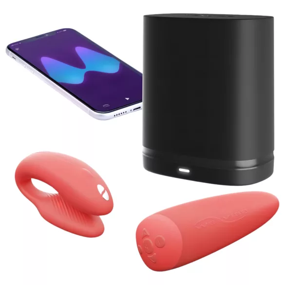 We-Vibe Chorus - pāru vibrators uzlādējams ar viedierīces vadību oranžs