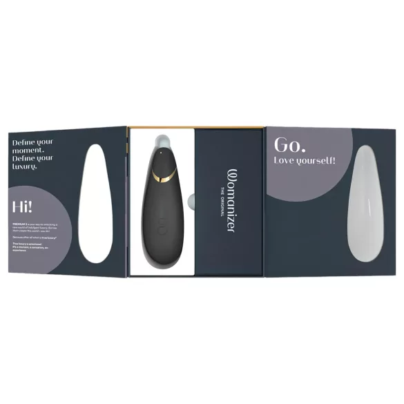 Womanizer Premium 2 - klitora stimulators ar gaisa viļņu tehnoloģiju melns