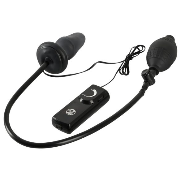 You2Toys - anālais vibrators ar pumpi, melns