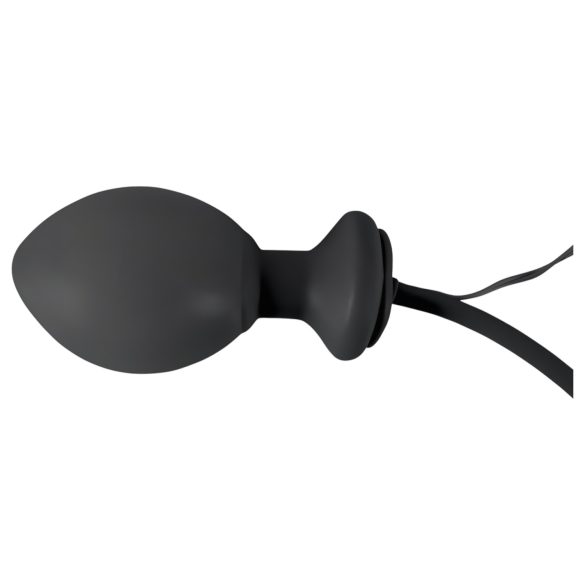 You2Toys - anālais vibrators ar pumpi, melns