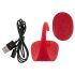 SMILE Slim Biksītes - bezvadu, akumulatoru klitora vibrators (sarkans)