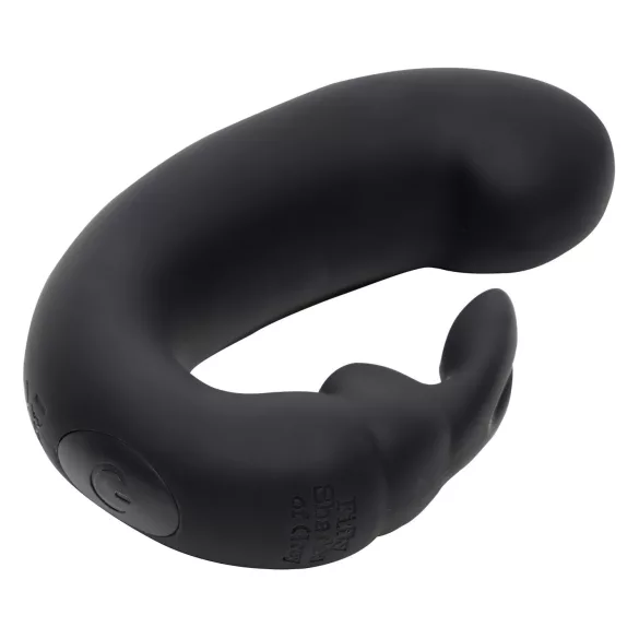 Fifty Shades of Grey - vibrators ar klitora stimulatoru melns