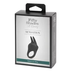   Fifty Shades of Grey - vibrējošs klitora un dzimumlocekļa gredzens melns