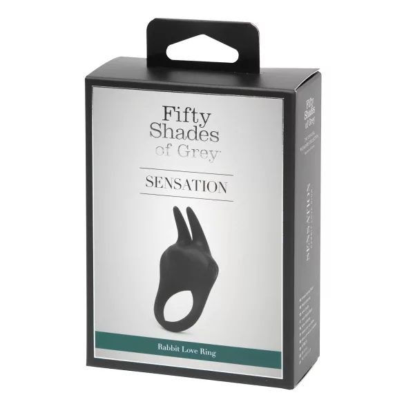 Fifty Shades of Grey - vibrējošs klitora un dzimumlocekļa gredzens melns