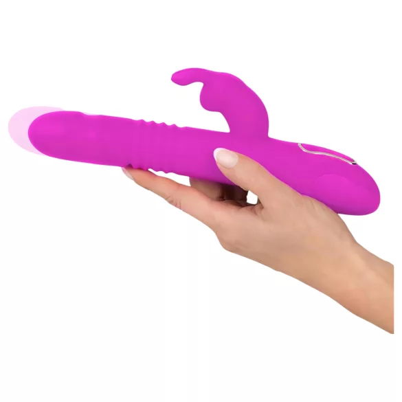 SMILE trušu tipa vibrators ar klitora stimulāciju un rotējošu funkciju, rozā