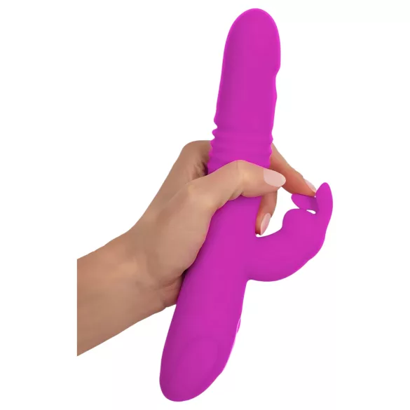 SMILE trušu tipa vibrators ar klitora stimulāciju un rotējošu funkciju, rozā