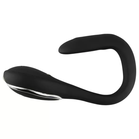 Penis Plug dzimumlocekļa dilatators ar vibrāciju, melns, 1 cm