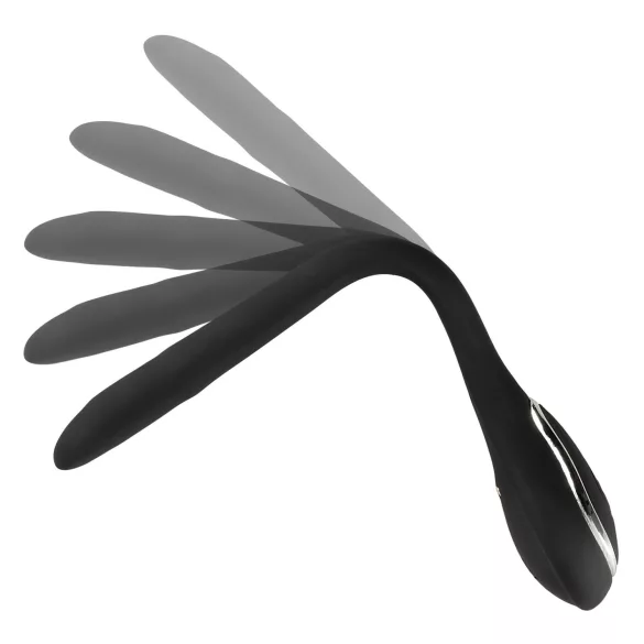 Penis Plug dzimumlocekļa dilatators ar vibrāciju, melns, 1 cm