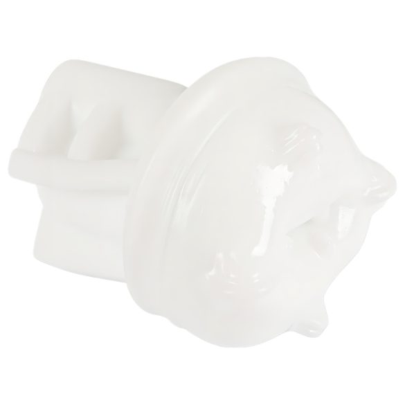 Stroker masturbators ar akumulatoru, vakuuma un vibrācijas funkcija, balts