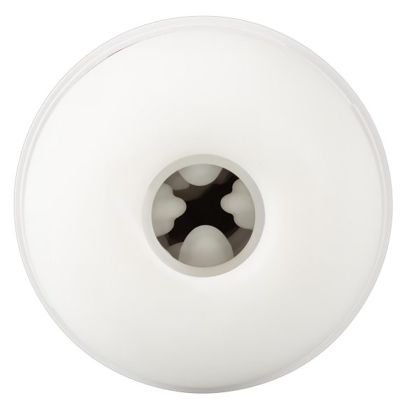 Stroker masturbators ar akumulatoru, vakuuma un vibrācijas funkcija, balts