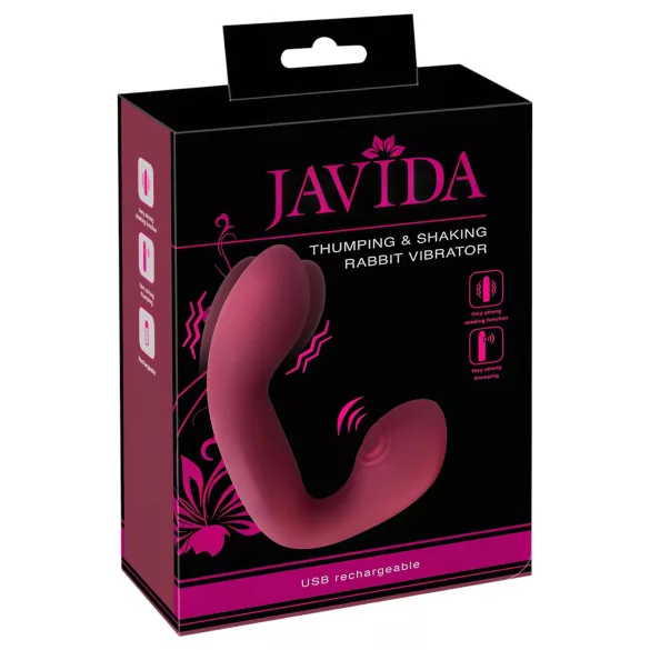 Javida Thumping - pulsējošs G-punkta un klitora vibrators (sarkans)