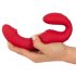 You2Toys Strapless - bezvadu piestiprināms vibrators (sarkans)