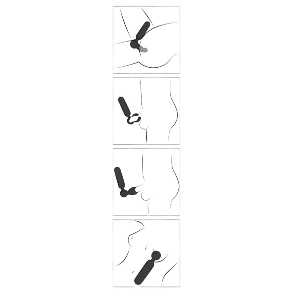 Couples Choice - pāra vibrators ar uzsildīšanu, uzlādējams, melns