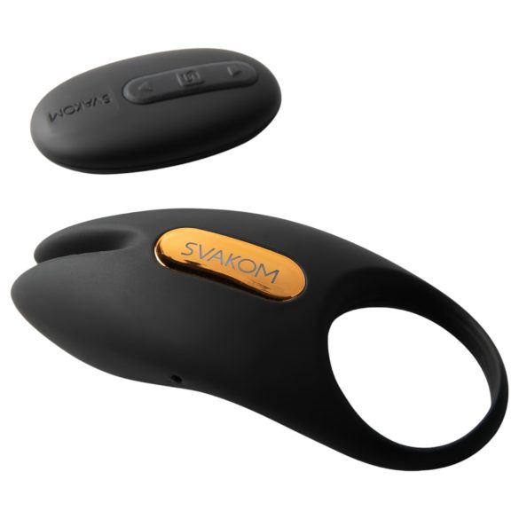 Svakom Winni 2 - viedais vibrējošs dzimumlocekļa gredzens ar tālvadību melns