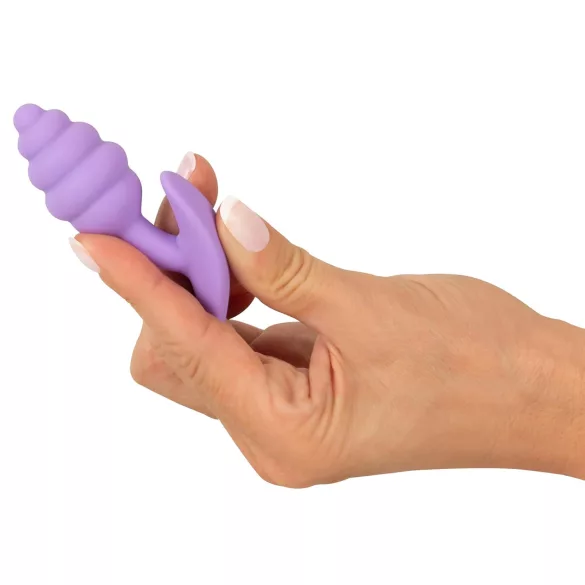 Cuties Mini Butt Plug - silikona anālais aizbāznis (violets, 2,8 cm)