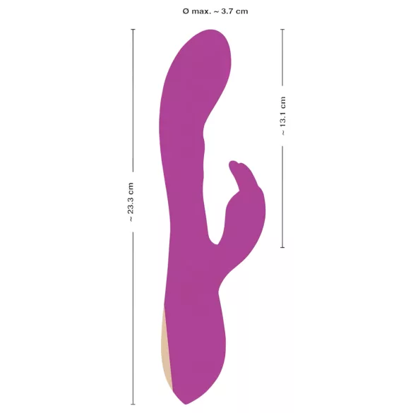 Javida trušu vibrators ar 3 motoriem, klitora stimulācija, violets