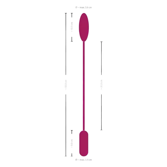 Smile Love Egg Duo vibrējošā ola anālai un vaginālai stimulācijai