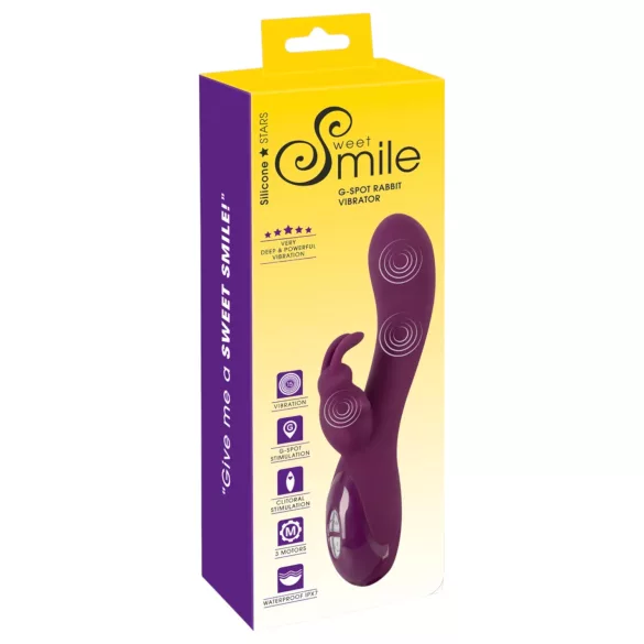 Smile vibrators trīs motori klitora stimulatora roka violets