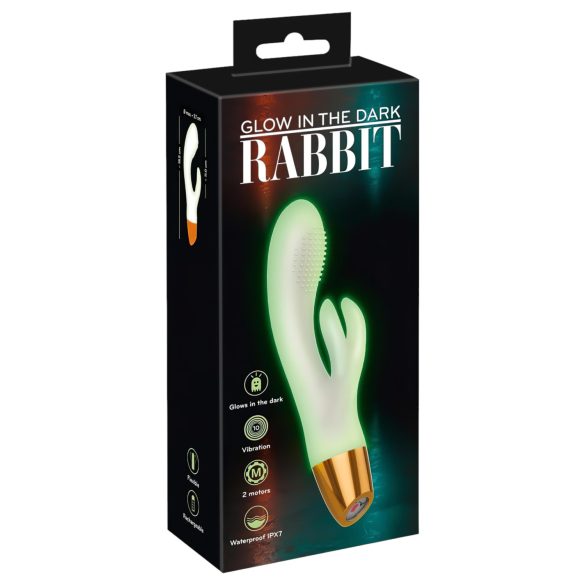 You2Toys Glow - spīdošs klitora vibrators (balts)