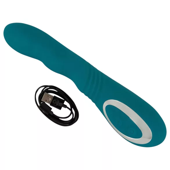 SMILE - uzlādējams ūdensizturīgs rotējošs G punkta vibrators zaļš