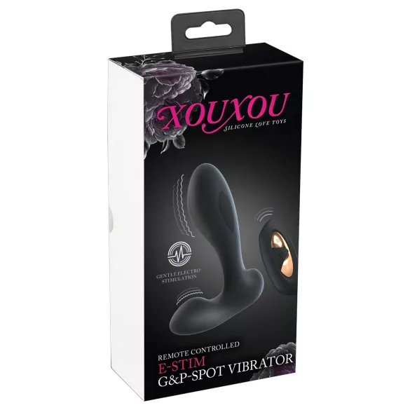 XOUXOU - valkājams elektro G-punkta un P-punkta vibrators melns