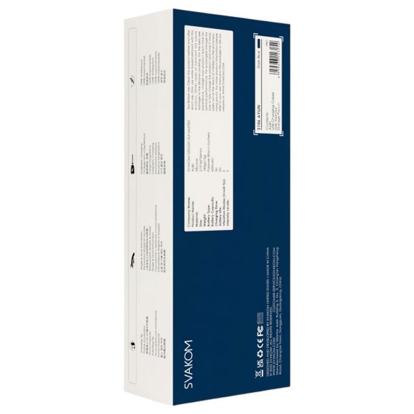 Svakom Aylin - akumulators vibrators ar klitora stimulatoru zilā krāsā