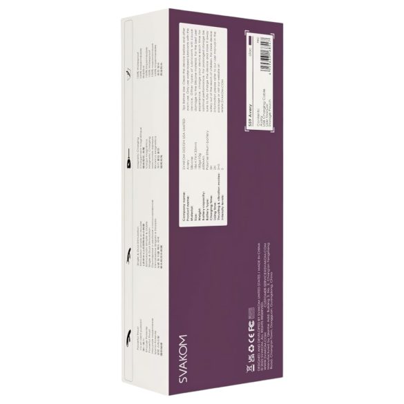 Svakom Avery - vibrators ar klitori stimulāciju, uzlādējams, violets