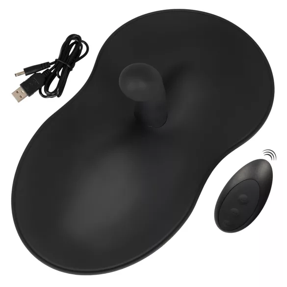 VibePad 3 - vibrējošais G-punkta spilvens ar akumulatoru un radio vadību melns