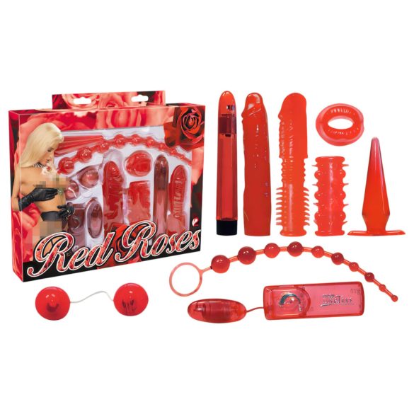 You2Toys - Sarkani rozes - vibrācijas komplekts (9 daļas)