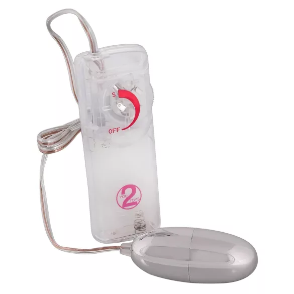 You2Toys - vibrācijas ola Silver Star sudraba krāsā