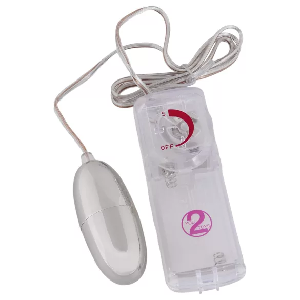 You2Toys - vibrācijas ola Silver Star sudraba krāsā