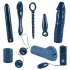 You2Toys - vibrators komplekts 9 gabali midnight blue