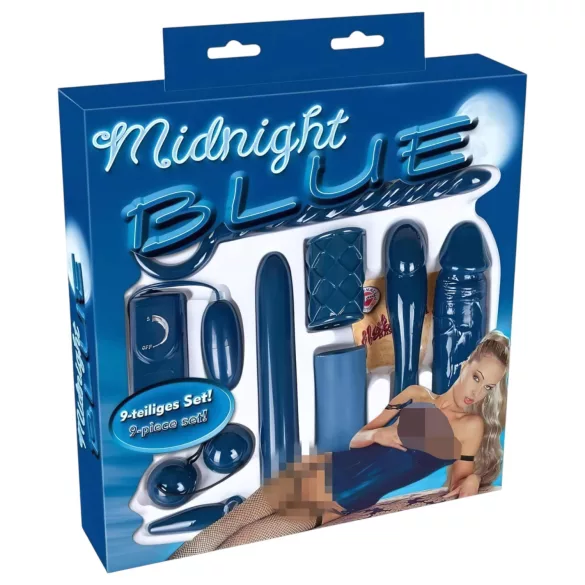 You2Toys - vibrators komplekts 9 gabali midnight blue