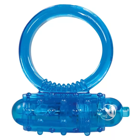 You2Toys - silikona vibrējošais erekcijas gredzens zils